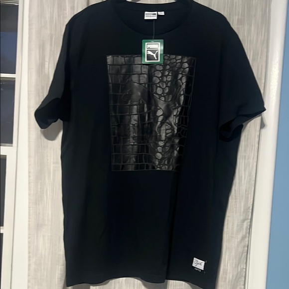 NWT Puma Clyde Black Embossed Men's Tee - Picture 6 of 7